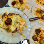 Sausage, Egg and Cheddar Cheese Empanadas
