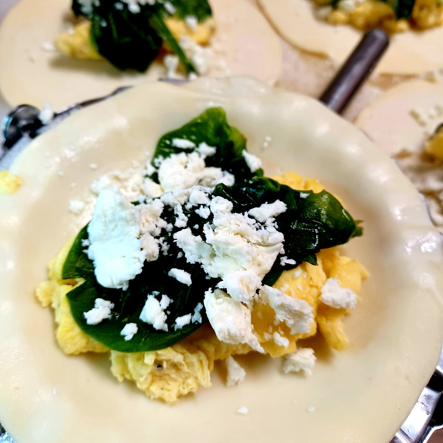 Spinach, Egg and Feta Empanadas